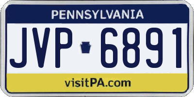 PA license plate JVP6891
