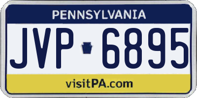 PA license plate JVP6895