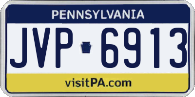 PA license plate JVP6913