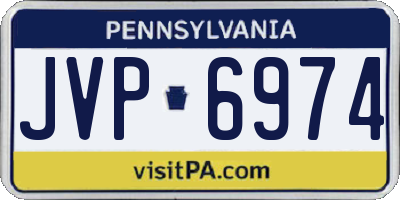 PA license plate JVP6974