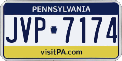 PA license plate JVP7174