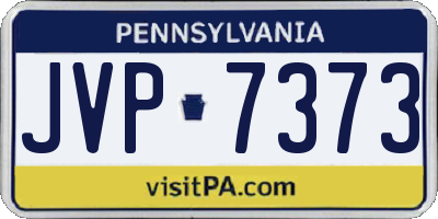 PA license plate JVP7373