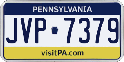 PA license plate JVP7379