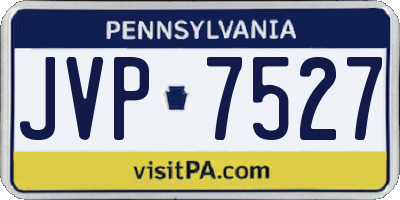 PA license plate JVP7527