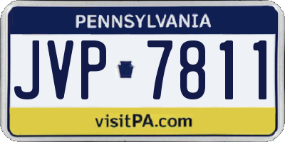 PA license plate JVP7811