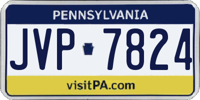 PA license plate JVP7824