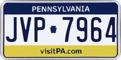PA license plate JVP7964