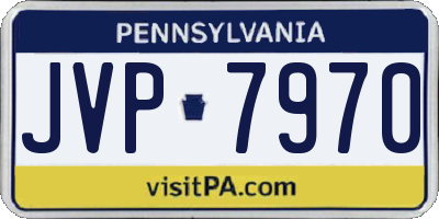PA license plate JVP7970