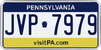 PA license plate JVP7979