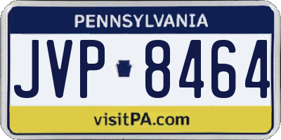 PA license plate JVP8464