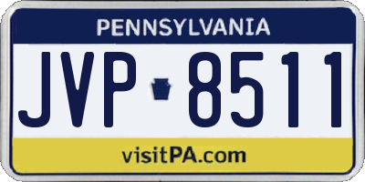PA license plate JVP8511
