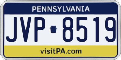 PA license plate JVP8519