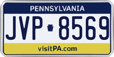PA license plate JVP8569