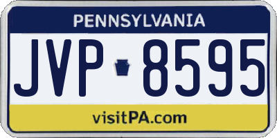 PA license plate JVP8595