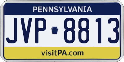 PA license plate JVP8813