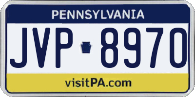 PA license plate JVP8970