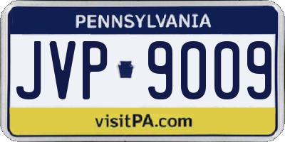 PA license plate JVP9009