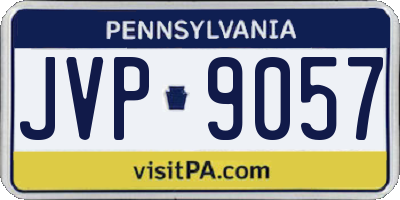 PA license plate JVP9057