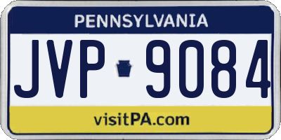 PA license plate JVP9084