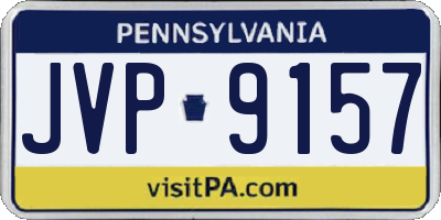 PA license plate JVP9157
