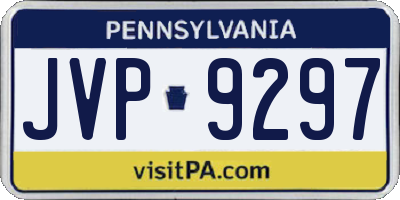 PA license plate JVP9297