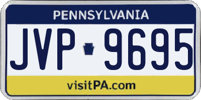 PA license plate JVP9695