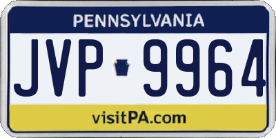 PA license plate JVP9964