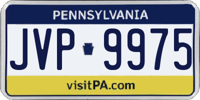 PA license plate JVP9975