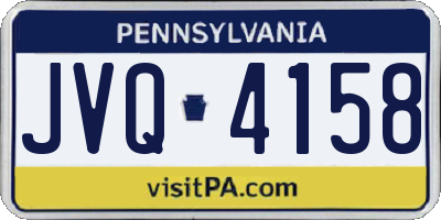 PA license plate JVQ4158