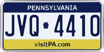 PA license plate JVQ4410
