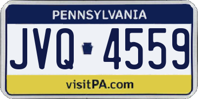 PA license plate JVQ4559
