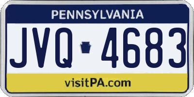 PA license plate JVQ4683