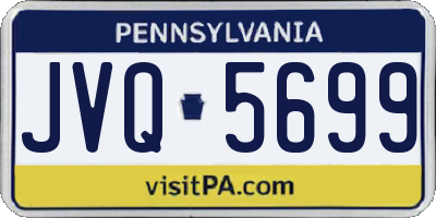 PA license plate JVQ5699