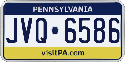 PA license plate JVQ6586
