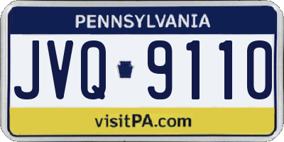 PA license plate JVQ9110