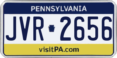 PA license plate JVR2656