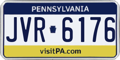 PA license plate JVR6176