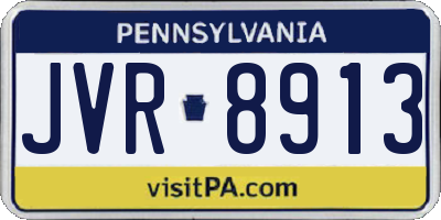 PA license plate JVR8913