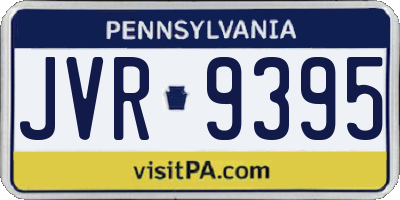 PA license plate JVR9395