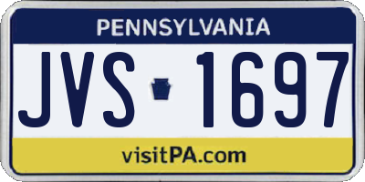 PA license plate JVS1697