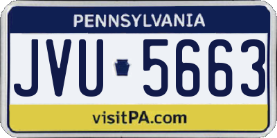 PA license plate JVU5663