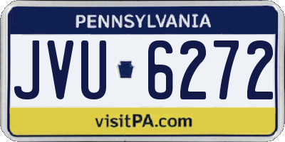 PA license plate JVU6272