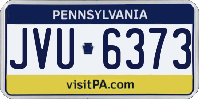 PA license plate JVU6373
