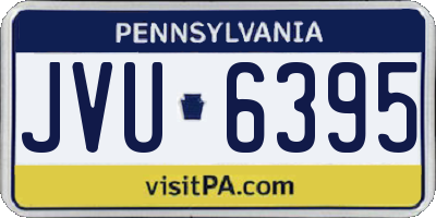 PA license plate JVU6395