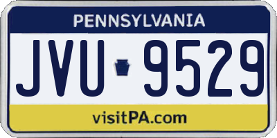 PA license plate JVU9529
