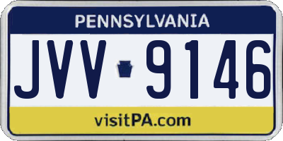 PA license plate JVV9146