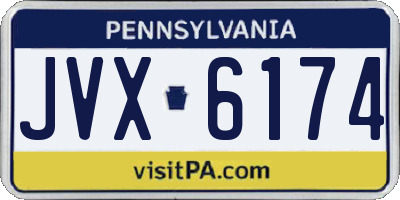 PA license plate JVX6174
