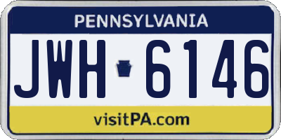 PA license plate JWH6146