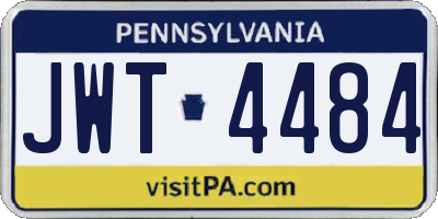PA license plate JWT4484