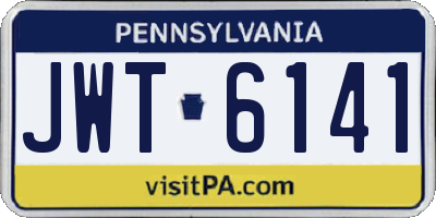 PA license plate JWT6141